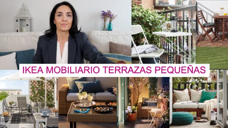 Muebles de Jardín Perfectos para Balcones y Terrazas Pequeñas